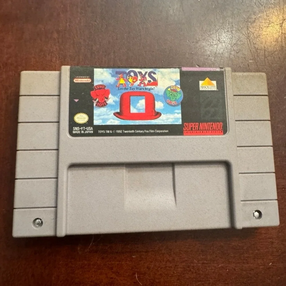 Toys Let the Toy Wars Begin Super Nintendo SNES Video Game SNS-YT-USA 1992